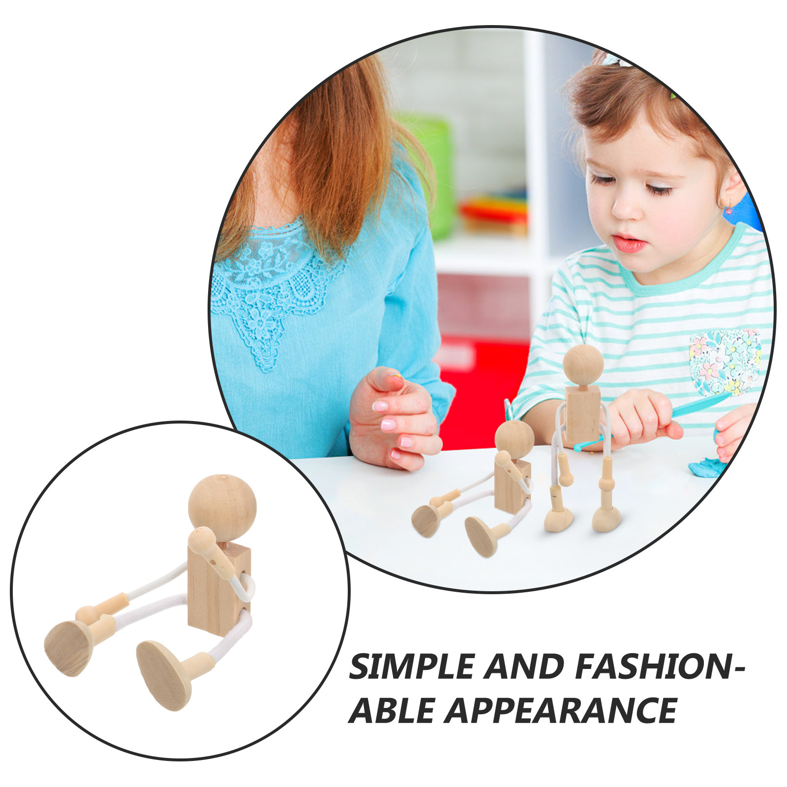 Kit di 4 figure in legno, real - Art Craft Kit recensione e prezzo