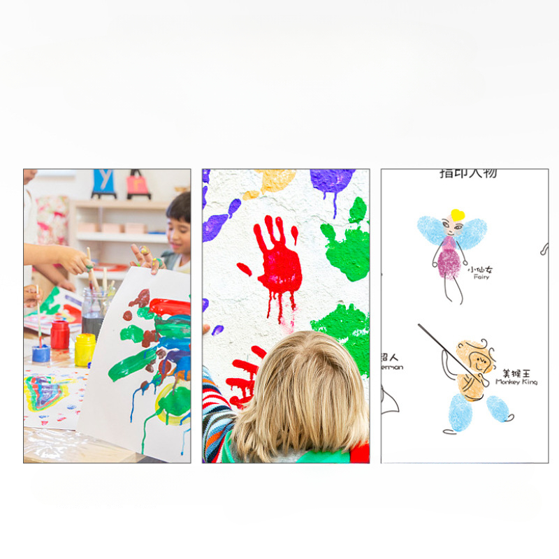 12 colori Finger Paint fornitu - Gouache Paint Set recensione e prezzo
