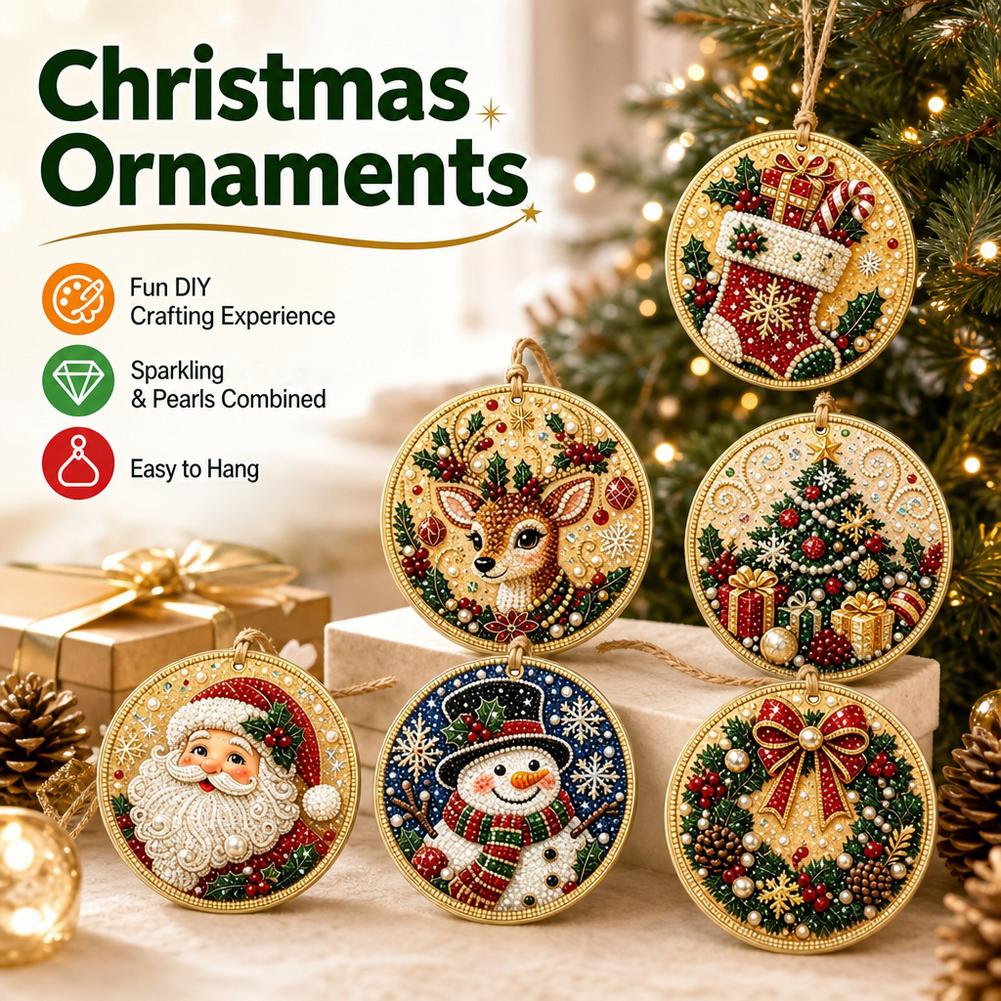 6 pezzi di decorazioni nataliz - Art Craft Kit recensione e prezzo