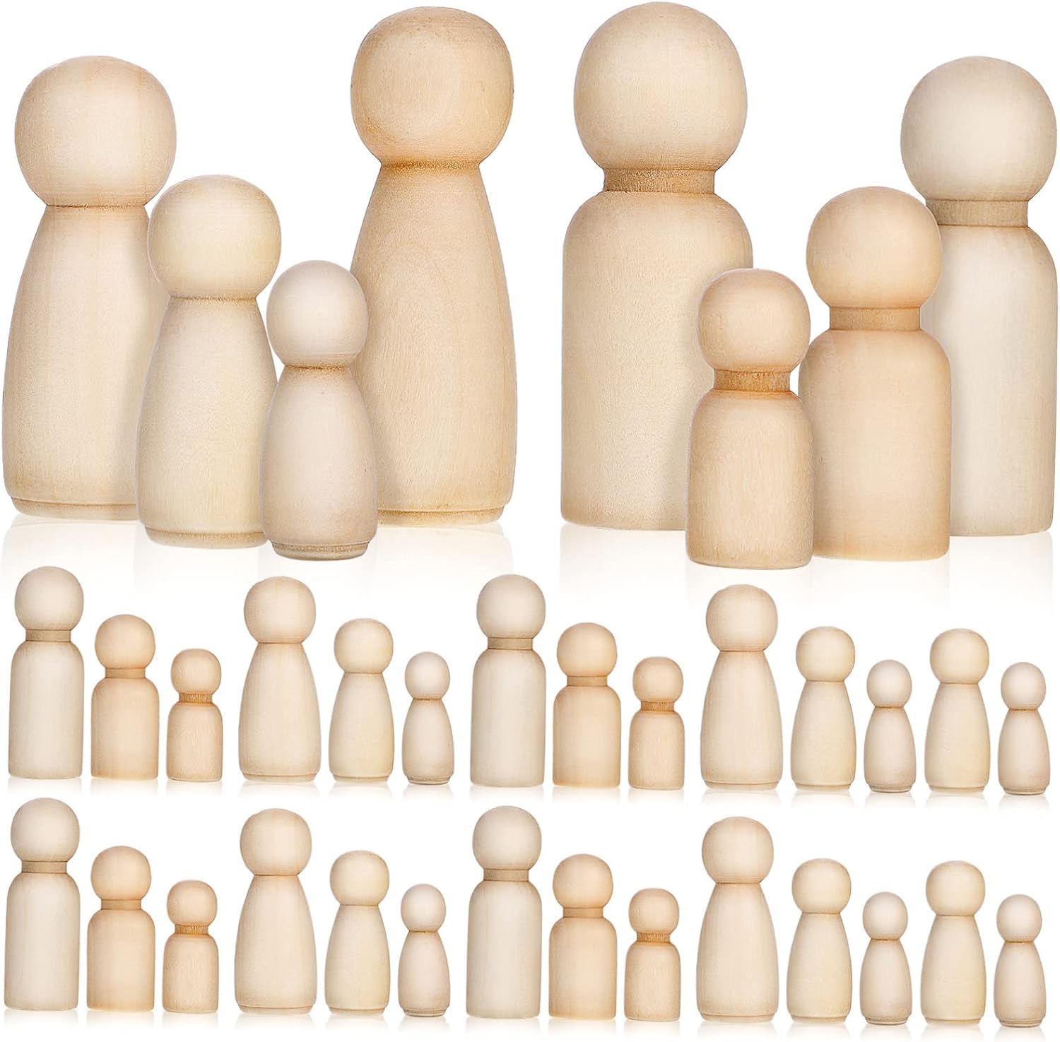 10 pezzi di bambole di legno g - Art And Craft For Nursery recensione e prezzo