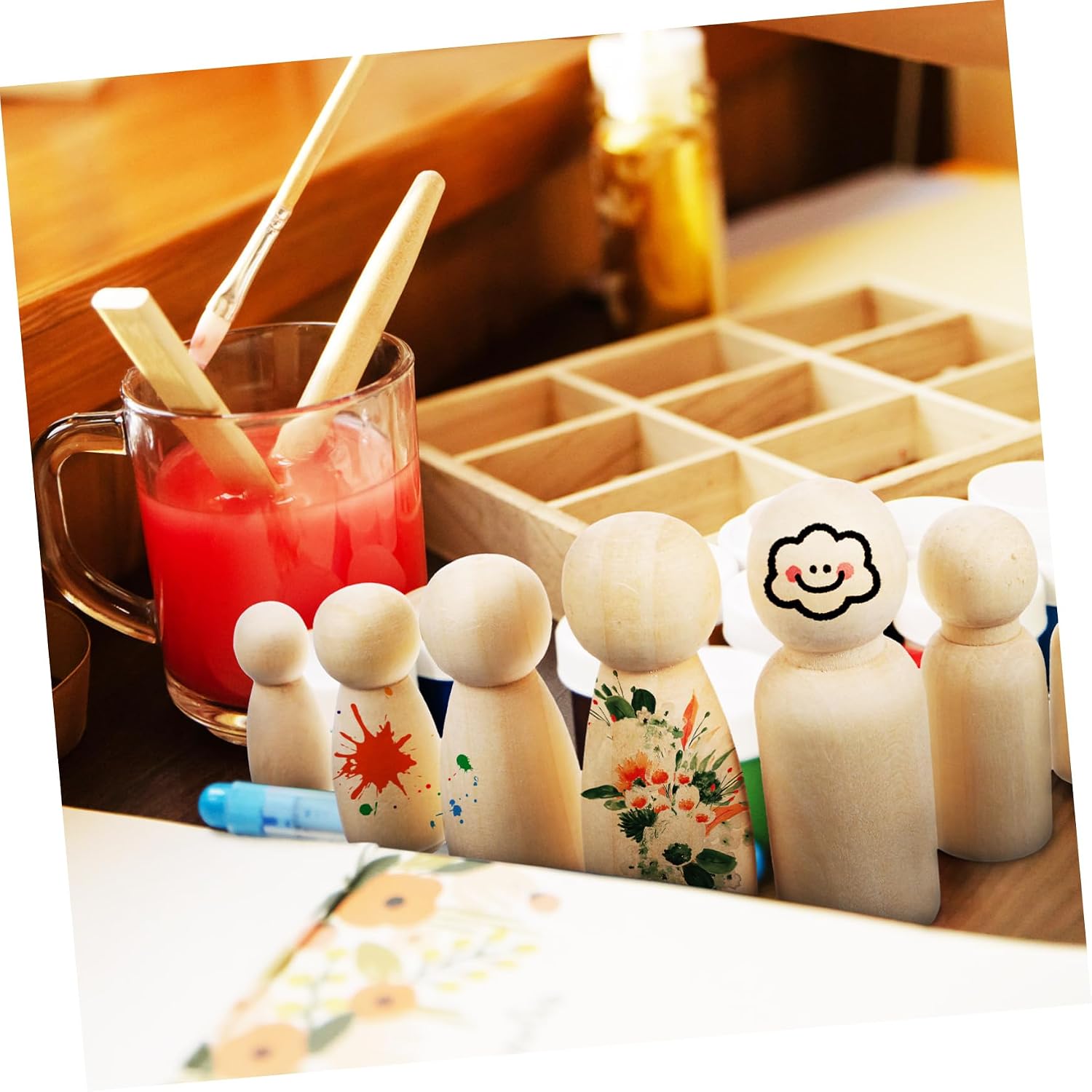 10 pezzi di bambole di legno g - Art And Craft For Nursery recensione e prezzo