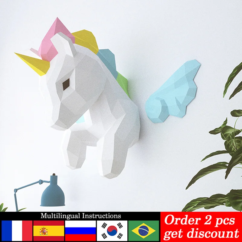 Arcobaleno Unicorno Animale De - Art Craft Cardboard recensione e prezzo