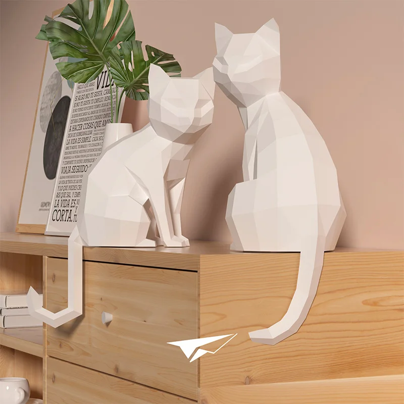1 paio Amanti Gatto Animale De - Art Craft Cardboard recensione e prezzo